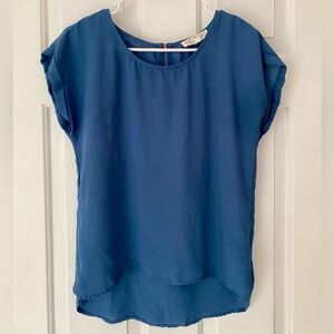 Elegant Blue Women's Top
